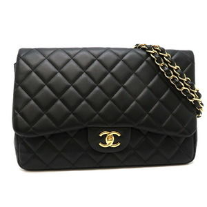 Chanel Matelasse 30 Chain Lambskin Shoulder Bag Black